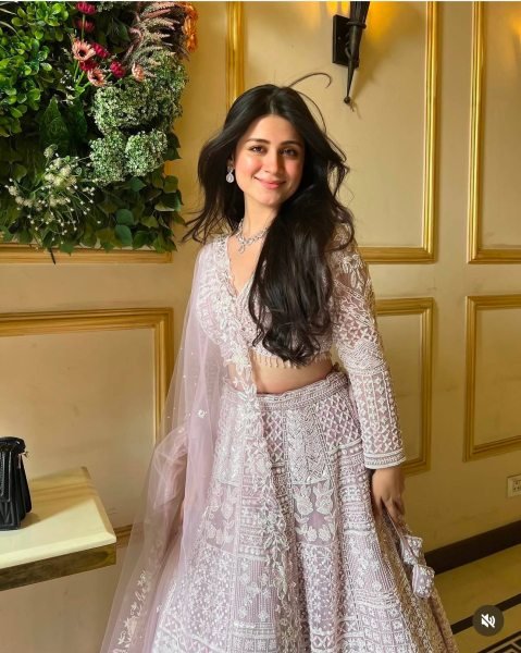 Artistic Baby Pink Party Wear Net Lehenga with Sequin Work and Can Can Flair Designer Lehenga Choli