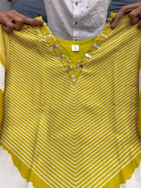 Artistic Yellow Comfortable Cotton Suit Set for Summer Wear Collection CO ORD Sets