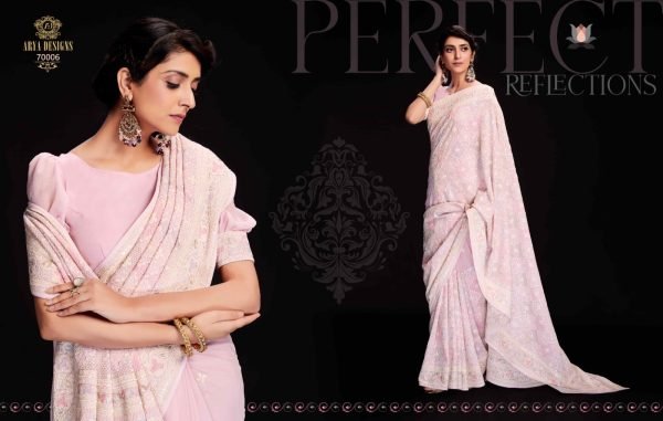 Arya Swarna Vol 6 Exclusive Georgette Saree Collection Georgette Sarees Wholesale