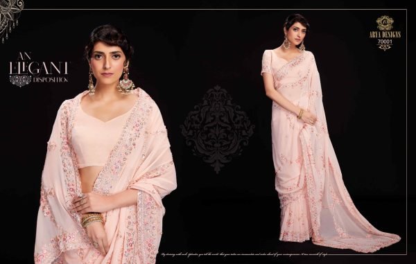 Arya Swarna Vol 6 Exclusive Georgette Saree Collection Georgette Sarees Wholesale