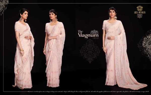 Arya Swarna Vol 6 Exclusive Georgette Saree Collection Georgette Sarees Wholesale