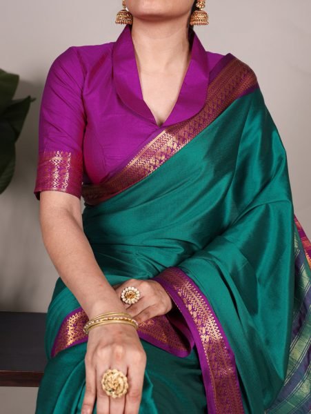 Aura Silk Zari Border Saree Traditional Elegance from Surat Textile Manufacturer Resellers Choice Silk Sarees Wholesale
