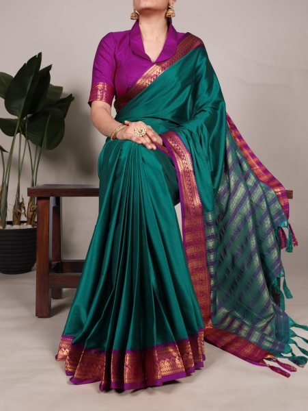 Aura Silk Zari Border Saree Traditional Elegance from Surat Textile Manufacturer Resellers Choice Silk Sarees Wholesale