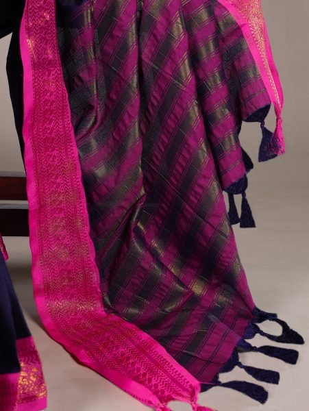 Aura Silk Zari Border Saree Traditional Elegance from Surat Wholesale Price for Online Shopping & Bulk Orders Silk Sarees Wholesale