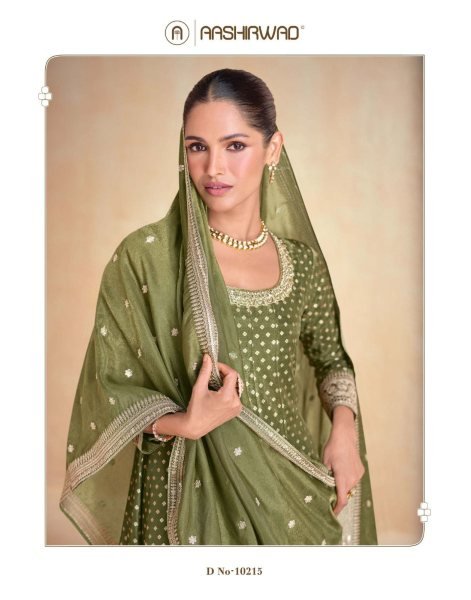 Authentic Orange Pure Organza Jacquard Silk Banarasi Suit with Matching Organza Dupatta Anarakali Gown Wholesale