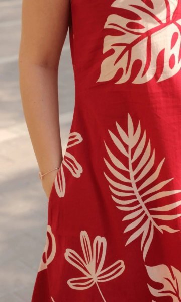 Authentic Red Designer Poly Rayon Co Ord Set with V Neck Print Design Printed Kurtis