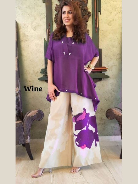 Baggy Pattern Kaftan Set in Heavy Chinon Stylish Coord with Lace Finish Hot Summer Offer for Resellers Kurtis