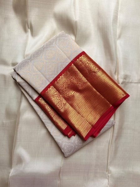 Luxury Soft Silk Saree in Beige Party and Festive Wear for Women Sarees 