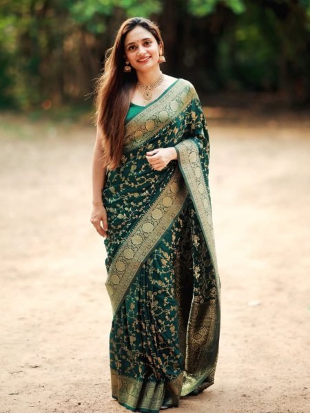 Banarasi Soft Silk Saree With Gold Zari  Weaving Affordable Price Direct From Saree Manufacturer In Surat Banarasi Saree Wholesale