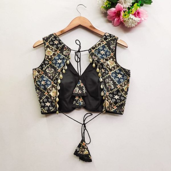 Bandhani Printed Readymade Saree blouse Blouse Collection