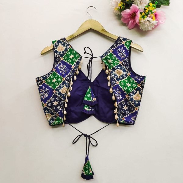 Bandhani Printed Readymade Saree blouse Blouse Collection