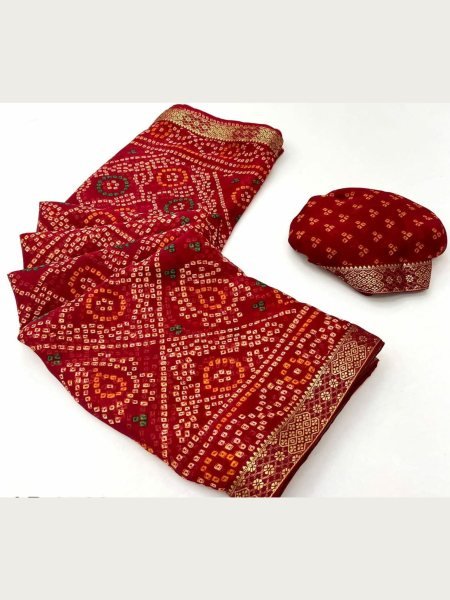 Bandhani Saree for Global Fashion Lovers Perfect Indian Wedding Wear Sarees 