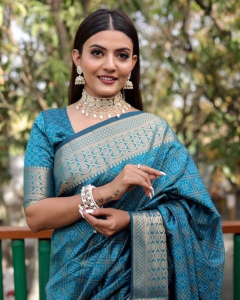 Bandhej Patola Silk Sarees  Bandhej Sarees Wholesale