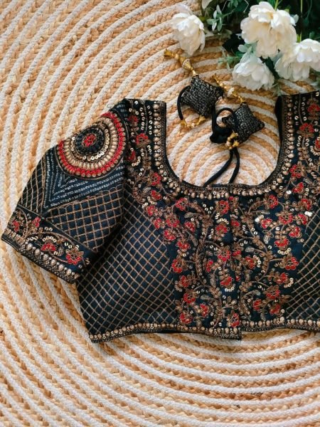 Beautiful Copper Work bridal desgine mbroidery Work Blouse Blouse Collection