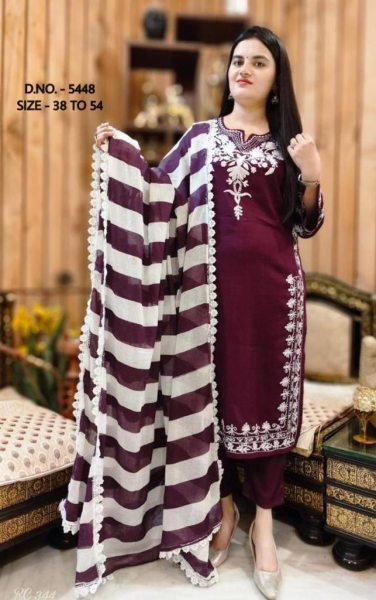 Beautiful Heavy Rayon Long Kurti Pant With  Chiffon Dupatta Jaipuri Cotton Kurtis Wholesale