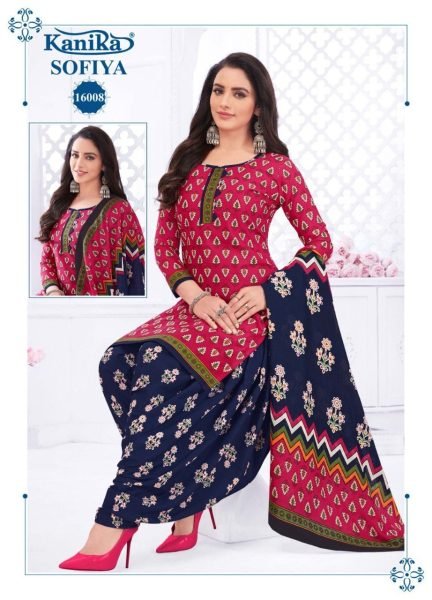 Beautiful Mix cotton Punjabi Printed Patiyala Suit Punjabi Dress Materials Wholesale