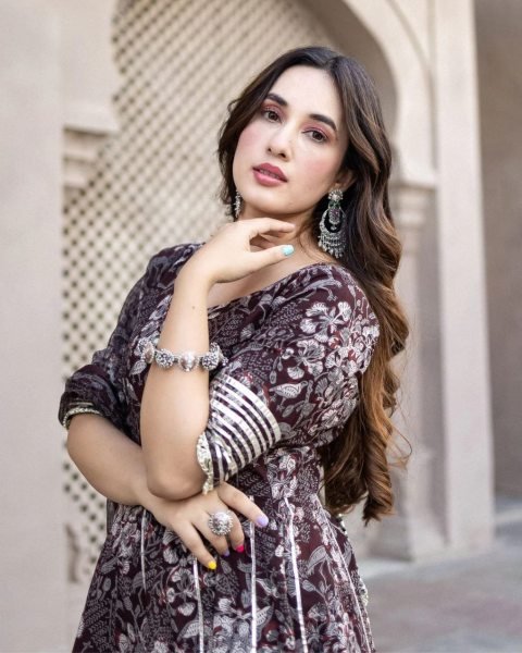 Beautiful Pure Cotton Sharara Set With Lace Gotta Work  3 Piece Kurti Set