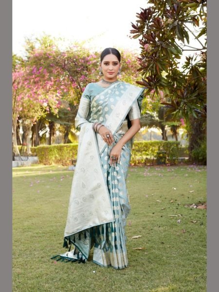 Beautiful  pure Kanjivaram Soft Satin Silk Saree Silk Sarees Wholesale