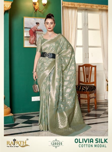 Beautiful  Rajpath Fabrics Pastel colors Pure Cotton Modal Silk Saree Cotton Sarees Wholesale