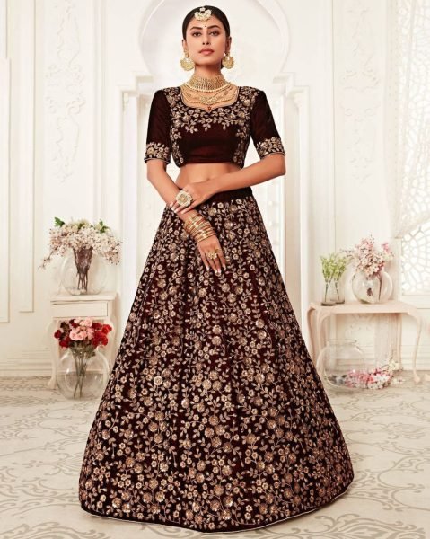 Beautifull Embroidey Zari Work Bridal Lehenga manufacturing In Surat  Bridal Lehenga Choli