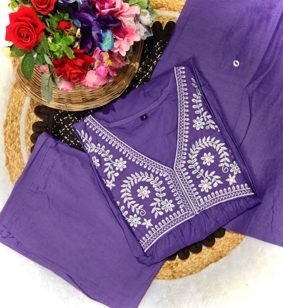 Best Price Pure Fine Cotton Embroidered Kurti Set Cotton Kurtis Wholesale