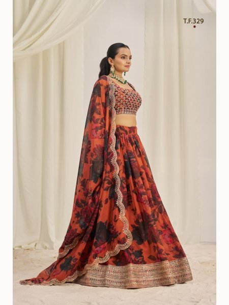 Best Quality Organza Lehenga Choli Suppliers  Designer Lehenga Choli