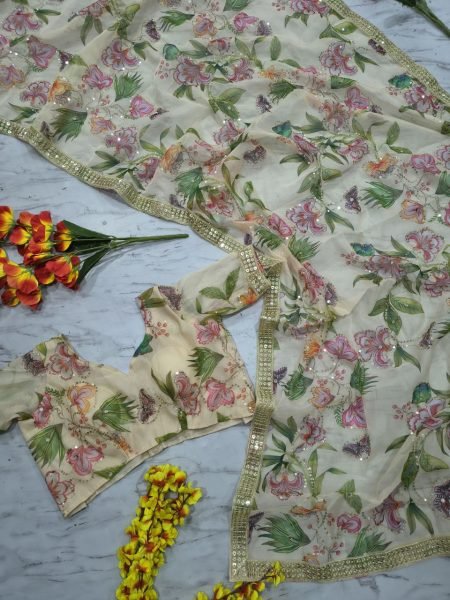 Best Selling Tabby Silk Saree with Embroidery and Lace Border for Wedding Functions Designer Wedding Sarees Wholesale