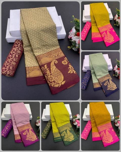 Big Border Silk Saree Trendy Statement Piece with Intricate Woven Work Ideal for Textile Distributors in India Cotton Sarees Wholesale