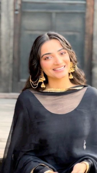 Black Color Faux Georgette Round Nack Gown With Dupatta Kurti With Dupatta Wholesale