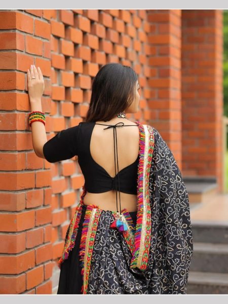 Black Color Navratri Special Lehenga Choli  Navratri Lehnega Choli