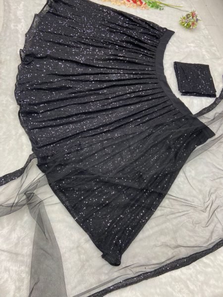 Black Designer Party Wear Lehenga Choli With Dupatta  Designer Lehenga Choli