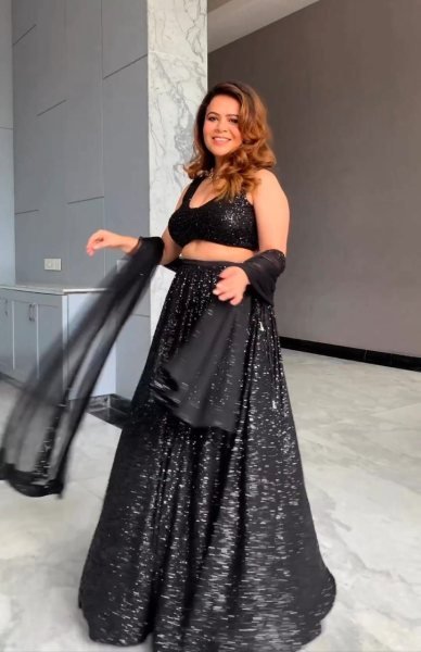 Black Designer Party Wear Lehenga Choli With Dupatta  Designer Lehenga Choli