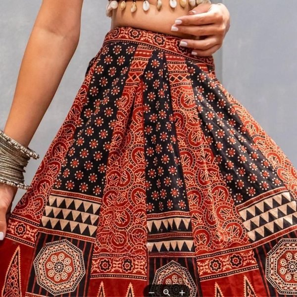 Black Maroon Reyon Printed Lehenga Choli With Kodi Work Navratri Lehnega Choli
