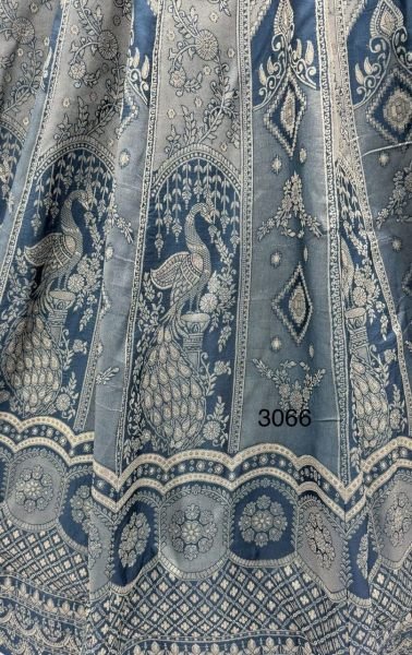 Blue Banarasi Silk Bridal Lehenga with Dori Embroidery Work and Silk Dupatta Bridal Lehenga Choli