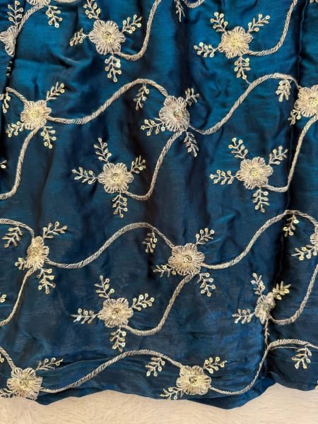 Blue Embroidered Anarkali Suit In Art Silk Anarkali Kurtis 