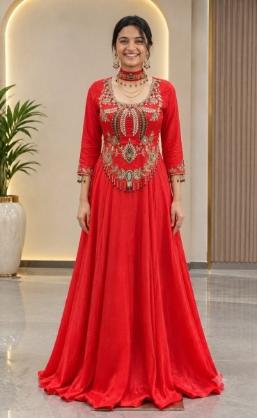 Bohemian Orange Designer Crepe Lehenga with Sequin Embroidered Blouse at Wholesale Rate Ready To Wear Collection