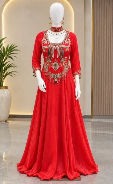 Bohemian Orange Designer Crepe Lehenga with Sequin Embroidered Blouse at Wholesale Rate Ready To Wear Collection