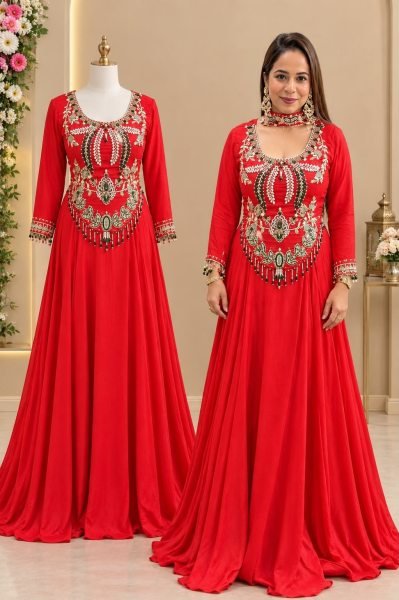 Bohemian Orange Designer Crepe Lehenga with Sequin Embroidered Blouse at Wholesale Rate Ready To Wear Collection