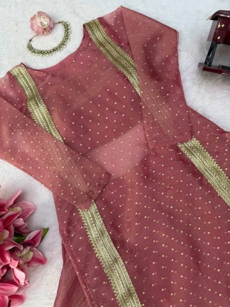 Bohemian Peach Heavy Salsa Crush Lehenga Choli with Fancy Lace Work at Manufacturer  Ready To Wear Collection
