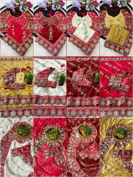 Bohemian Red Pure Soft Rangoli Silk Saree with Multi Embroidery and Cutwork Lace Border Silk Sarees Wholesale