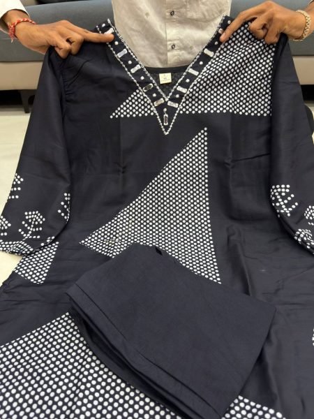 Bold Black Cotton Slub Co Ord Set for Women with Stylish Pant CO ORD Sets