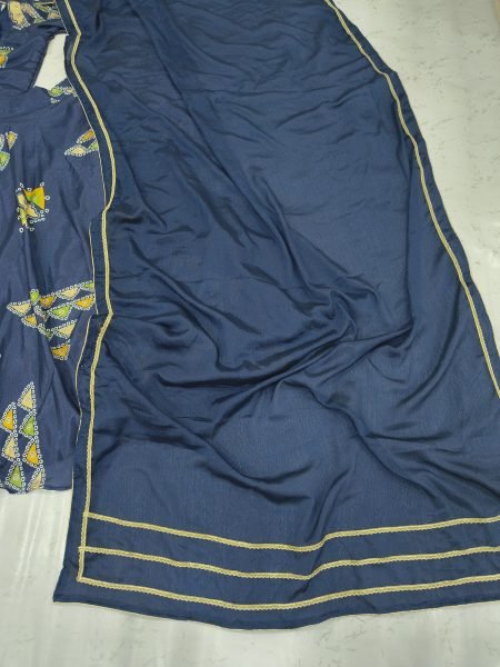 Bold Blue Chinon Silk Digital Printed Lehenga Choli with Dupatta at Wholesale Rate Designer Lehenga Choli