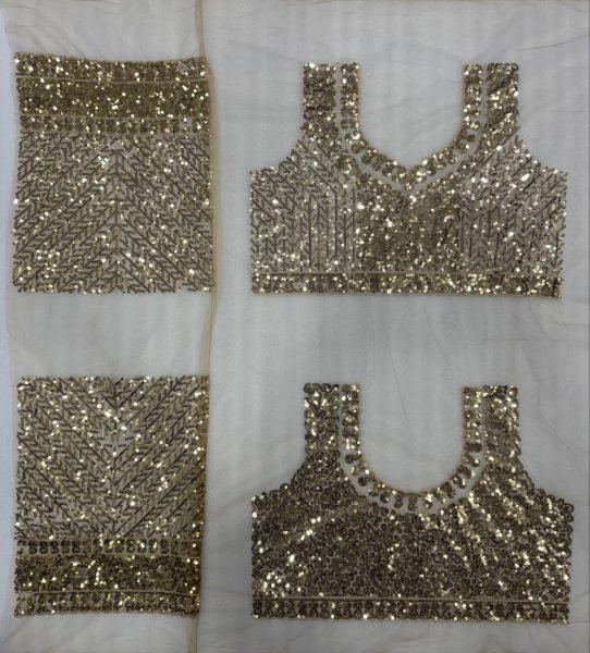Bold Golden Designer Butterfly Net Saree with Heavy Front and Back Embroidered Blouse Bollywood Fancy Sarees Wholesale