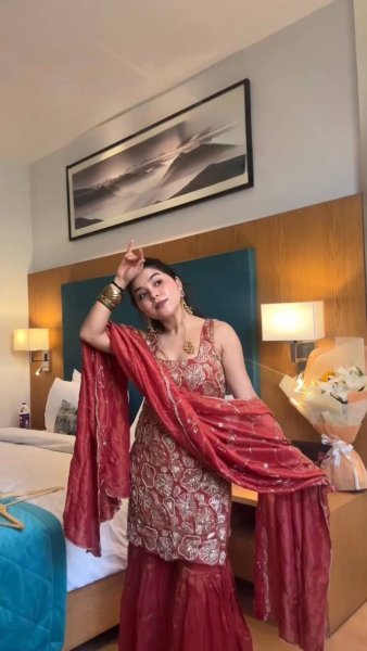 Bold Maroon Simmer Silk Top Sharara Set with Embroidery And Lace Border Dupatta Ready To Wear Collection