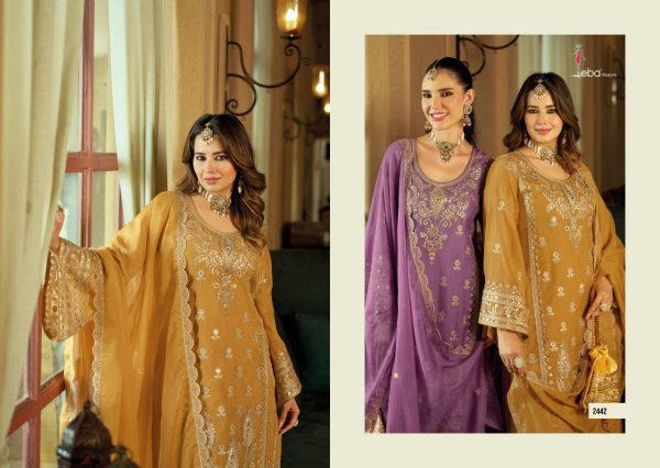 Bold Yellow Designer Soft Organza Suit Set with Heavy Silk Bottom For Wedding Pakistani Suits Wholesale