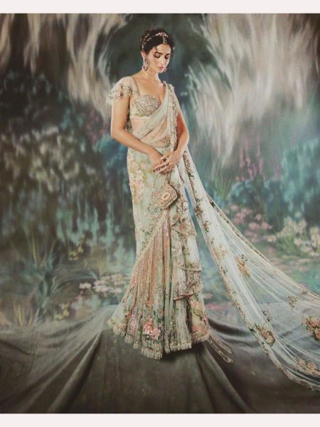 Bollywood Aliya Bhatt Speical Soft Tabi Organza Saree  Organza Sarees Wholesale