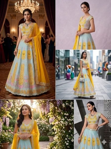 Boutique Style Haldi Lehenga with Showroom Finish Quality Bridal Lehenga Choli