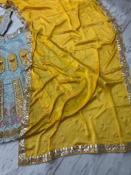 Boutique Style Haldi Lehenga with Showroom Finish Quality Bridal Lehenga Choli