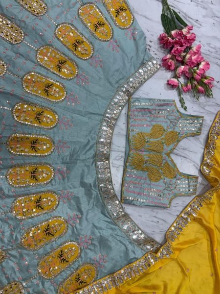 Boutique Style Haldi Lehenga with Showroom Finish Quality Bridal Lehenga Choli