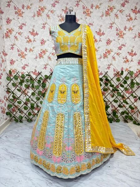 Boutique Style Haldi Lehenga with Showroom Finish Quality Bridal Lehenga Choli